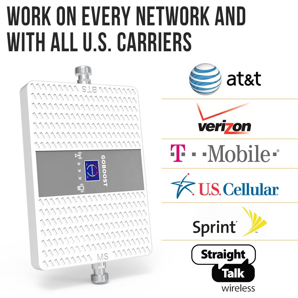 GOBOOST cell phone 850mhz 1900mhz dual band amplifier 2G 3G 4G network Mobile Phones signal booster